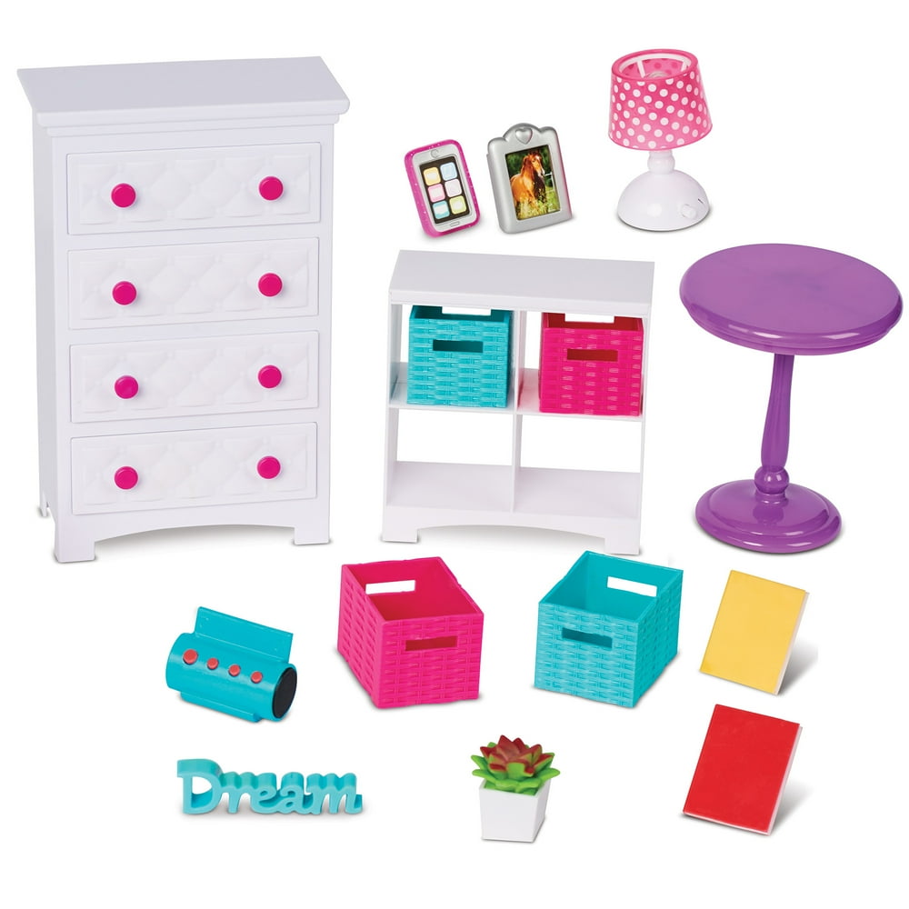 My Life As Bedroom Set for 18" Doll, 16 Pieces