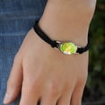 thumbnail image 3 of Care Bears Funshine Bear Novelty Suede Leather Metal Bracelet, 3 of 4