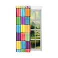 thumbnail image 2 of MKHERT Colorful Blocks Window Curtain Living Room,Bedroom Window Drapes 52x84 inch, 2 of 3