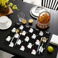 thumbnail image 3 of Halloween Cute Ghosts Pattern Summer Placemats Table Placemats Set Of 6-Linen Kitchen Washable Placemats Table Mats 11.8"x17.7" Non-Slip Heat Resistant, 3 of 5