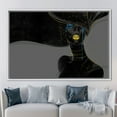 thumbnail image 6 of Modern Poster, Gold Canvas Art, Shimmery Canvas Art, Black Woman With Golden Lips, African Woman Wall Art, Black Woman Art Canvas, Canvas Wall Decor - Gold Framed, 6 of 9