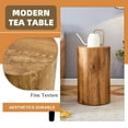 thumbnail image 5 of WGYPRIME 12" Round Tree Stump End Table, Rustic Accent Table for Beside Sofa Couch, Drum-Shape Small Coffee Table for Bedroom Living Room, 5 of 16