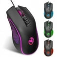 thumbnail image 2 of X100 Filaire Optique Mouse Coloré Lumineux 1200-1800-2400-3600dpi Réglable Sport Électronique Bureau Mouse, 2 of 5