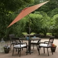 thumbnail image 3 of Northlight 9ft Outdoor Orange Patio Umbrella with Hand Crank and Tilt, 3 of 8