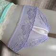 thumbnail image 5 of Ohufall Women's Panties All Lace Mash Seamless Briefs Open Crotch Fashion Underwear, 5 of 5