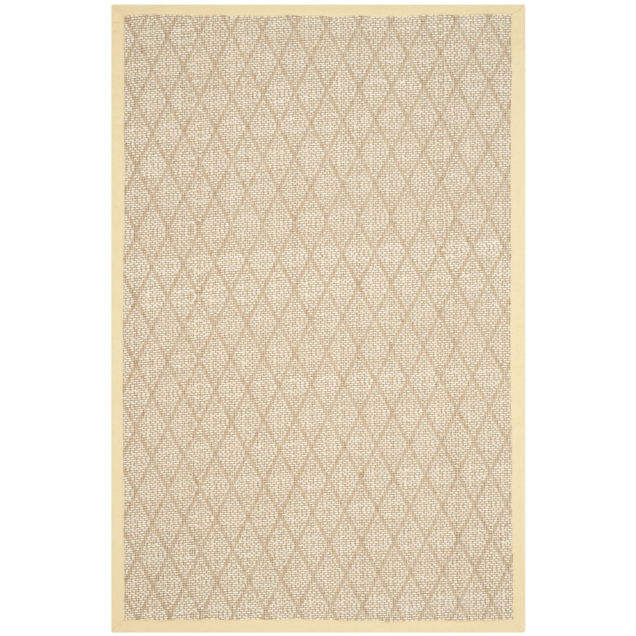 SAFAVIEH Natural Fiber Denise Geometric Jute Area Rug, Natural, 4' x 6'