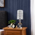 thumbnail image 4 of IDEANATEGRATE Elegant Silver Drum Lamp Shade for Floor Lamps with Sturdy Iron and Cloth Material, 4 of 6