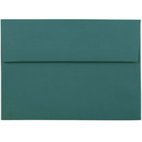 JAM Paper A7 Envelopes, 5 1/4 x 7 1/4, Teal, 25/Pack