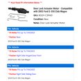 thumbnail image 2 of Door Lock Actuator Motor - Compatible with 2003 Ford E-350 Club Wagon, 2 of 2