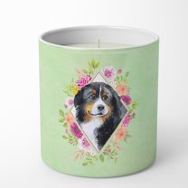 Carolines Treasures CK4278CDL Bernese Mountain Dog Soy Candle 10 oz Decorative Gift Scented Soy Candles for Home Green
