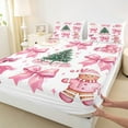thumbnail image 3 of Castle Fairy Bow Gingerbread Sheet Set, King, 4-Piece, 3 of 7