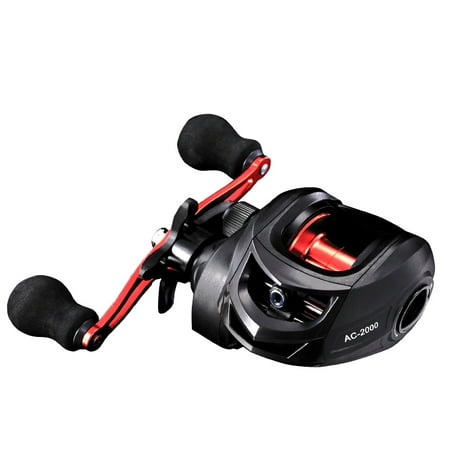 Rooblinos AC Baitcasting Fishing Reel for Freshwater and Saltwater with a Maximum Drag of 8KG. Lightweight Surf Reel for Ocean River Beach and Cove Fishing.