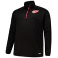 thumbnail image 2 of Men's Fanatics  Black Detroit Red Wings Big & Tall Authentic Pro Quarter-Zip Pullover, 2 of 3