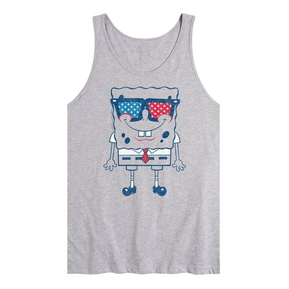 SpongeBob SquarePants - Flag Fill Sunglasses - Men's Jersey Tank Top