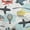 White, variant on oneOone Polyester Lycra White Fabric Airplane Nursery Kids Sewing Material Print Fabric By The Yard 56 Inch Wide