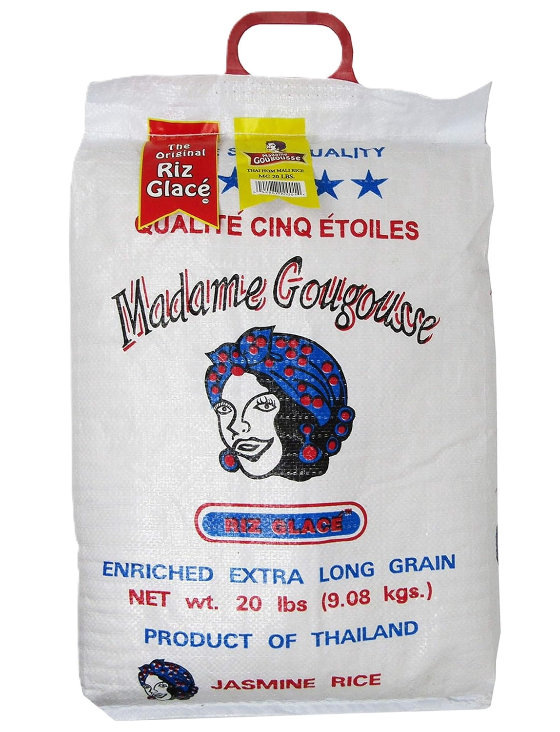Madame Gougousse Jasmine Rice 20 Pound Bag, Gluten Free