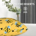 thumbnail image 3 of Bee Pillow Covers 18x18 Set of 2, Bee Kind Decorative Throw Pillow Covers Farmhouse Cute Yellow Bees Cushion Pillow Cases for Sofa Couch Decor, 3 of 6