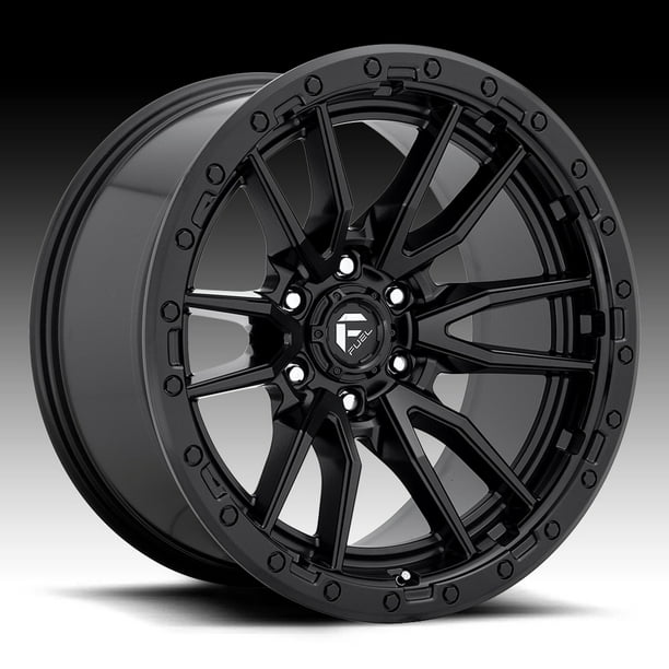 Fuel rebel 20x10 8x165.1 -18et 125.10mm matte black wheel - Walmart.com ...