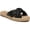 Black Leather, variant on Sam Edelman Womens Abbene Metallic Slip On Espadrilles Black 8 Medium (B,M)