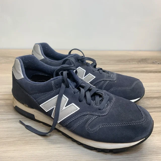 New Balance 565 Sneakers Shoes Navy Blue Suede ML565NV Men Sz 13 Comfort Classic