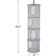 thumbnail image 4 of 2Pcs Stuffed Animal Storage Foldable Stuffed Animal Net or Hammock Organizer  4 Compartments Hanging Mesh Toy Storage Hammock for, 4 of 6