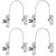 thumbnail image 1 of 4 PCS Security Window Lock, Window Security Door Lock with Key, 1 of 5