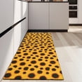 thumbnail image 4 of Yellow Black Dot Sunflower Pattern Kitchen Rug Mat,Kitchen Runner Rugs Non Skid Washable,Decorative Kitchen Floor Mats for Kitchen,Sink,Laundry,17"X47", 4 of 5