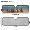 thumbnail image 7 of Yuyamidu Southwest Aztec Windshield Sun Shade for Jeep Wrangler JL 2/4 Door, Running Horse Front Window Sun Visor Blocks for UV and Heat, 1pc, 7 of 7