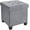 Grey, variant on YANG2，15 Inch Folding Storage Ottoman with Storage, Square Cube Linen Small Storage Ottoman Foot Rest Stool with Legs - Black
