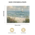 thumbnail image 3 of ONETECH Sea Beach Canvas Wall Art Vintage Seascape Canvas Prints Wall Decor Ocean Sailboat Canvas Pictures Seagull Bird Canvas Artwork for Living Room Bedroom Office Decoration, 3 of 6