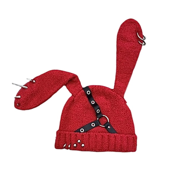 JZROCKER Dark Series Rabbit Ears Hat Costume Caps Winter Hat Teens Warm Headwear
