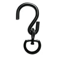 thumbnail image 2 of 360° Swivel Plant Hanger Hook Heavy Duty 33 lbs Capacity Rotating Hanging Bracket for Bird Feeders Wind Chimes Patio Decor Black, 2 of 8