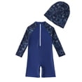 thumbnail image 4 of Godom Toddler Boy Swimsuit Long Sleeves Kid Bathing Suits Sun Protection Swim Suit Beachwear Bathing Suit, 4 of 7