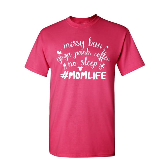 Tee Hunt #Momlife Funny T-Shirt Gift for Mom Mother's Day Mommy Mens Shirt