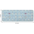 thumbnail image 7 of Blue Christmas Tree Pattern Kitchen Rug Mat,Kitchen Runner Rugs Non Skid Washable,Decorative Kitchen Floor Mats for Kitchen,Sink,Laundry,17"x47.2", 7 of 7