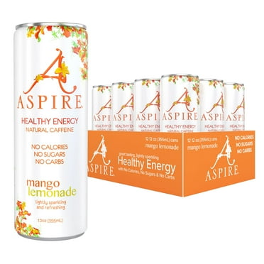 Aspire Healthy Energy Drink: Revitalize Your Day with Natural Caffeine - Zero Calories, Sugar, and Carbs | Enriched with Vitamins B, C, & Biotin | Preservative-Free and Gluten-Free | Perfect for Vega