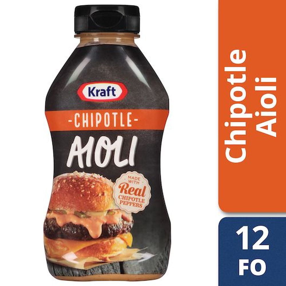 Kraft Chipotle Aioli Mayonnaise, 12 Fluid Ounce -- 8 per Case.