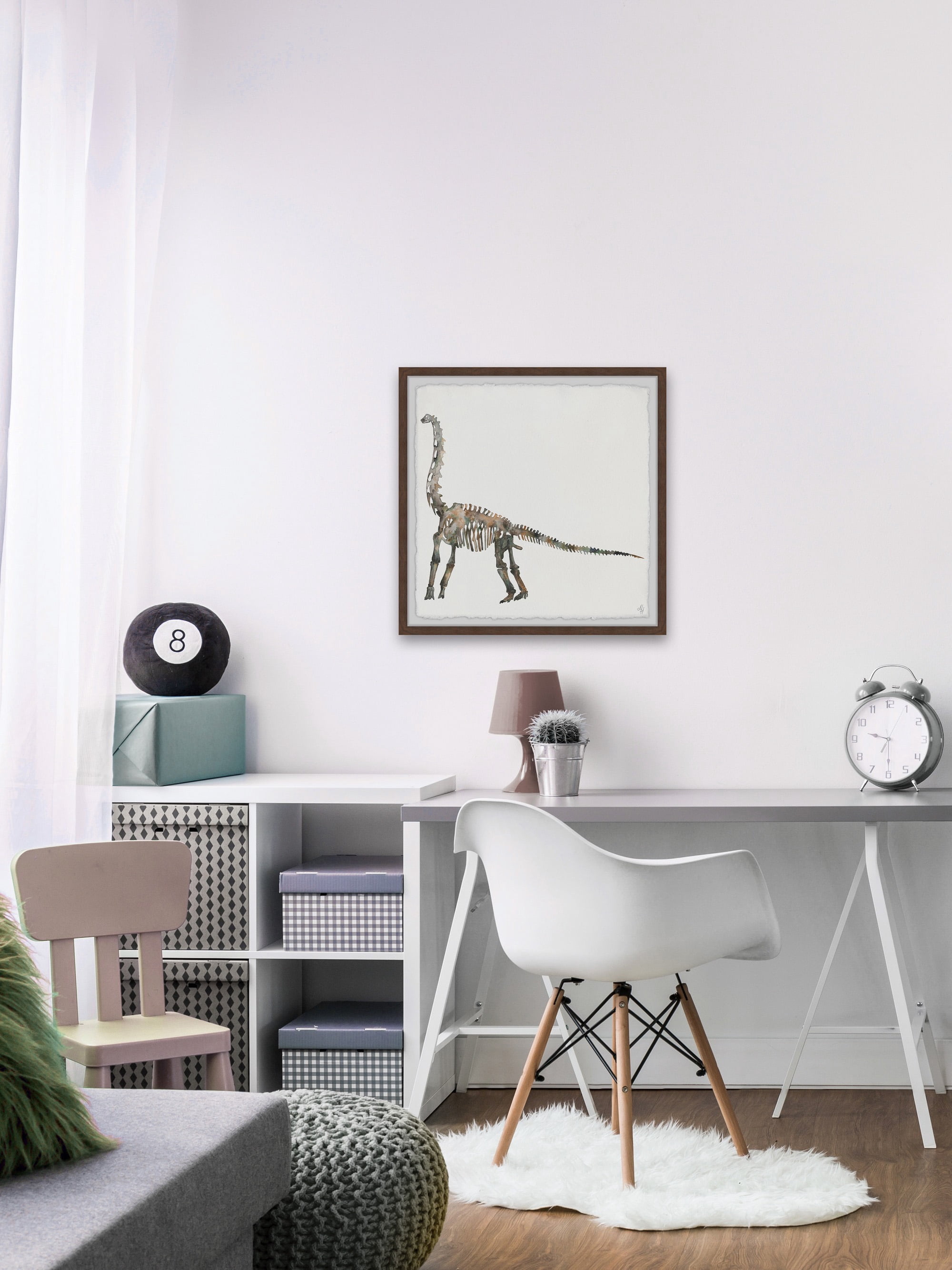 Marmont Hill Brachiosaurus Skeleton Framed Wall Art