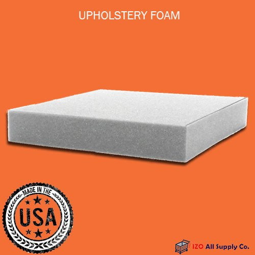 3" H x 18" W x 50" L Upholstery Foam Cushion High Density, Density 1.