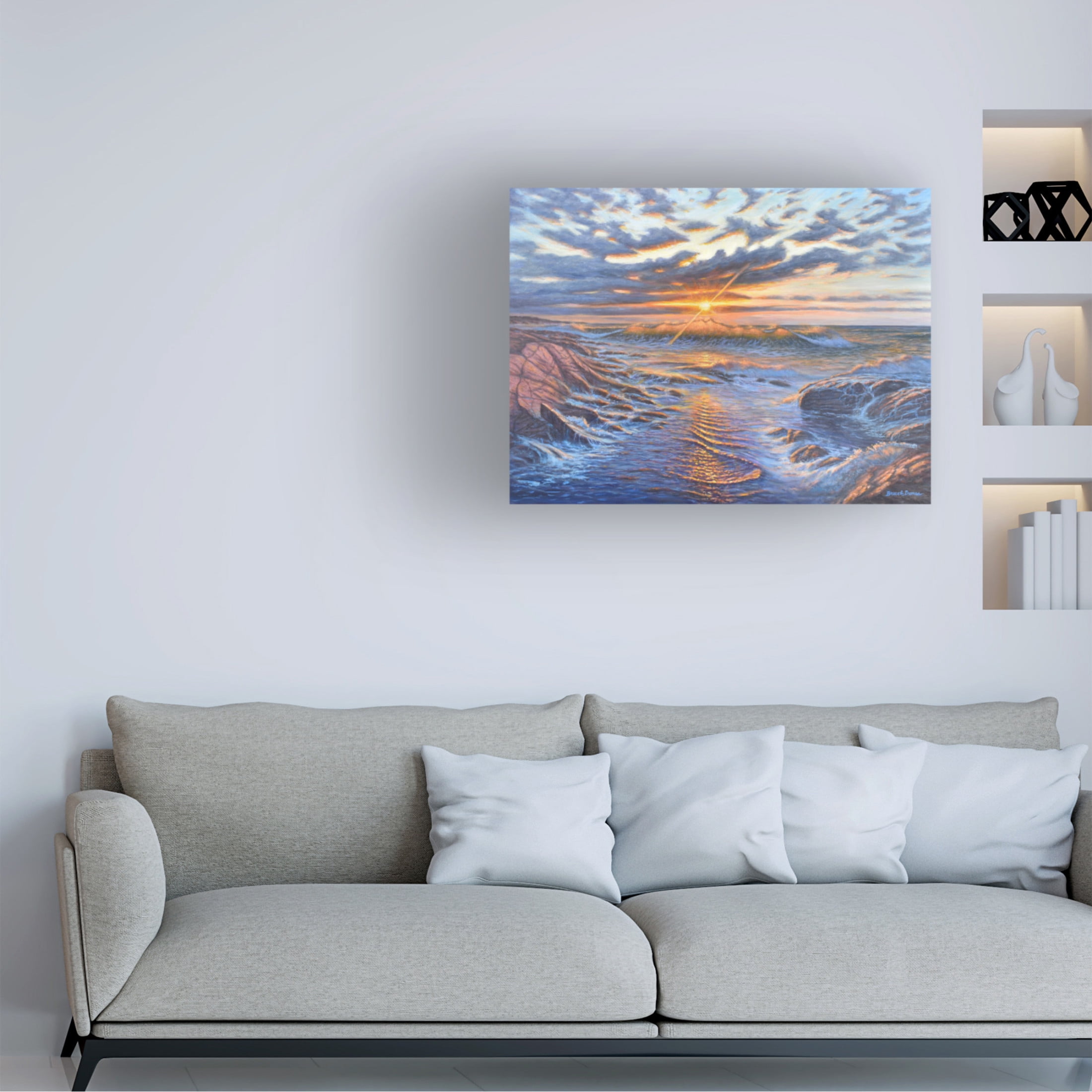 Canvas Wall Art - Bruce Dumas 'Symphony' Wall Art for Living Room, Bedroom, or Office Décor by Trademark Fine Art - 47 x 35 Inches