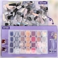 thumbnail image 3 of 2 Pcs Gem Organizer, Clear Bead Container Compartments with Secure Lids, Removable Tiny Jewelry Storage Box, Transparent Jewelry Organizer for Seeds Craft Making Accessories(Clear), 3 of 6