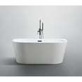 thumbnail image 4 of Bellaterra Home Calabria 59 inch Freestanding Bathtub in Glossy White, 4 of 5