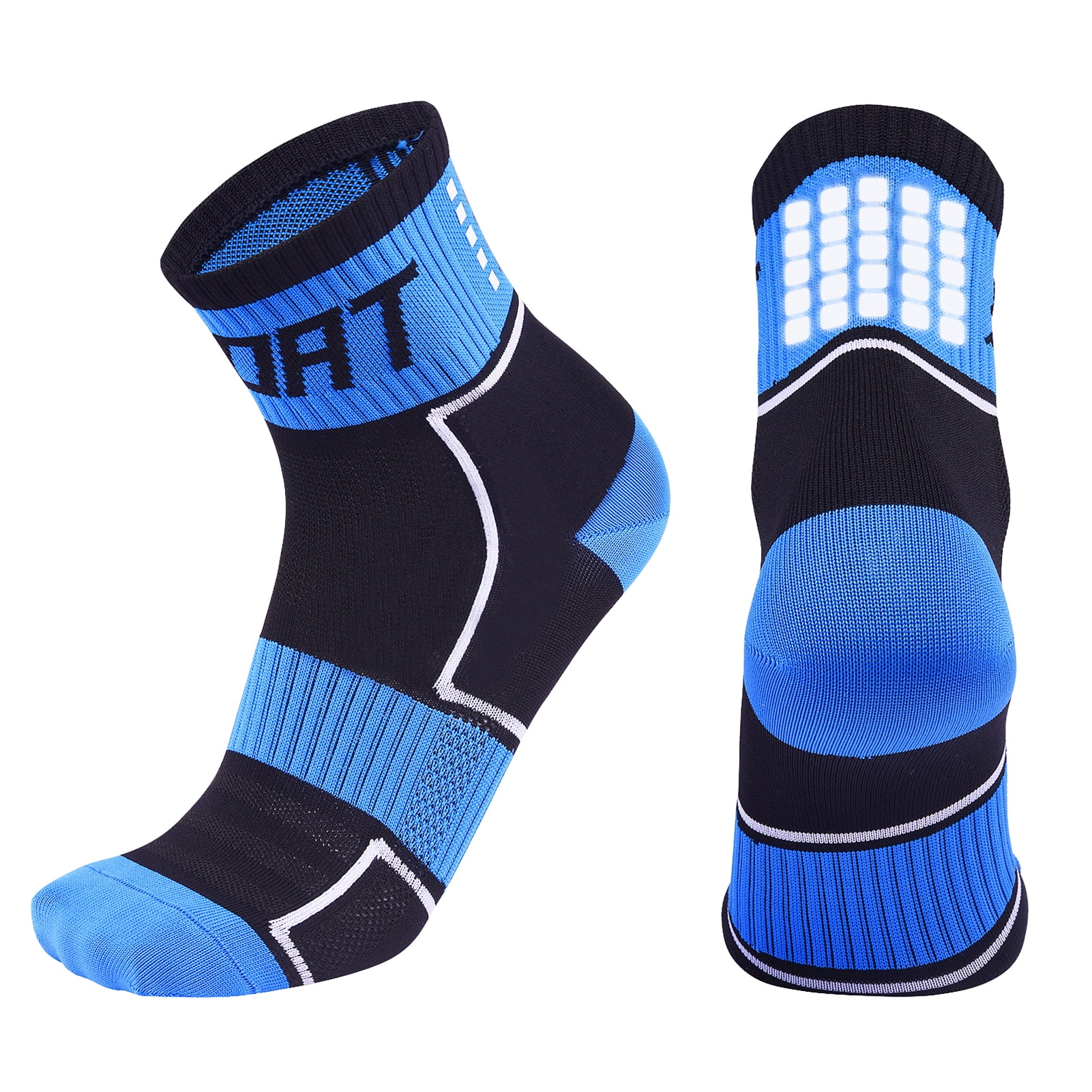 Carevas Reflective Cycling Socks HighVisibility Breathable Athletic