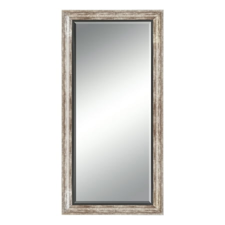 Decmode 65 X 31 Inch Rustic Foam Rectangular Framed Wall Mirror Bronze