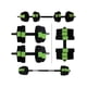 thumbnail image 1 of Adjustable dumbbell set (30 - 44 lbs) con iron handle para home gym, 1 of 5