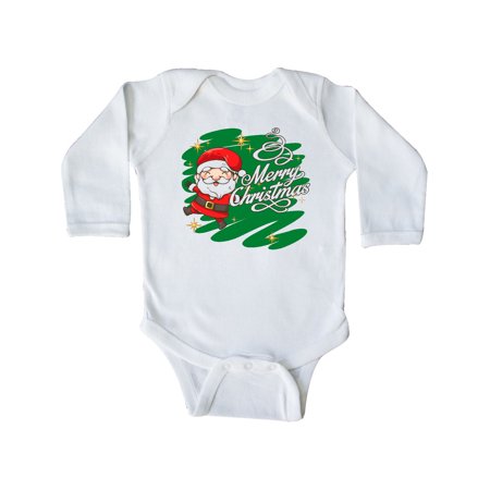 

Inktastic Merry Christmas Sparkle Gift Baby Boy or Baby Girl Long Sleeve Bodysuit