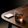 thumbnail image 6 of USA 250th Anniversary âWe The Peopleâ Tumbler â Solid Glass Bourbon Glass, Crimson & Gold Accent, Heavy Scotch Glass for Patriotic Display, 6 of 8
