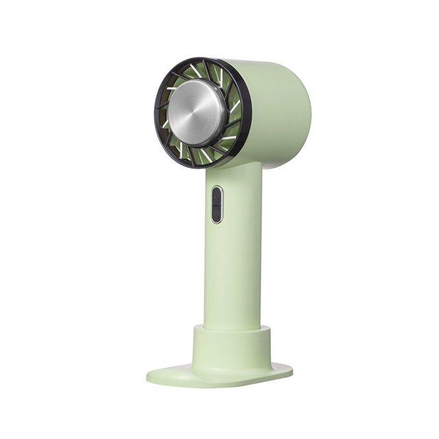 Yuarrent Mini ventilador recargable para viajes, senderismo, Camping, ventiladores de refrigeración, portátil, viento Natural, ajustable, Electrodomésticos cian Tipo 2