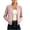 Pink, variant on Zpanxa Fleece Jacket Women Zip Up Crew Neck Jacket Ribbed Raglan Long Sleeve Solid Color Lightweight Casual Comfortable Everyday Outerwear