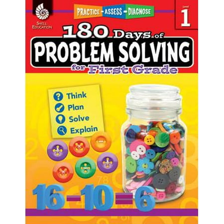 180 Days of Problem Solving for First Grade (Grade 1) : Practice, Assess, (Problem Solving Best Practices)